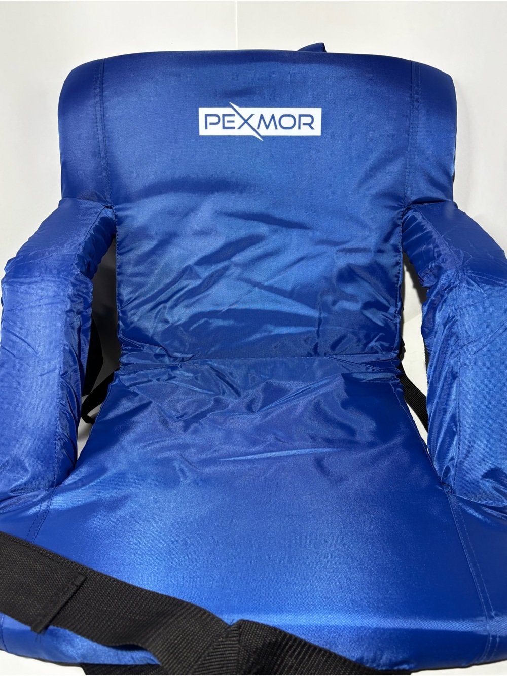Blue Stadium Seat with Armrests